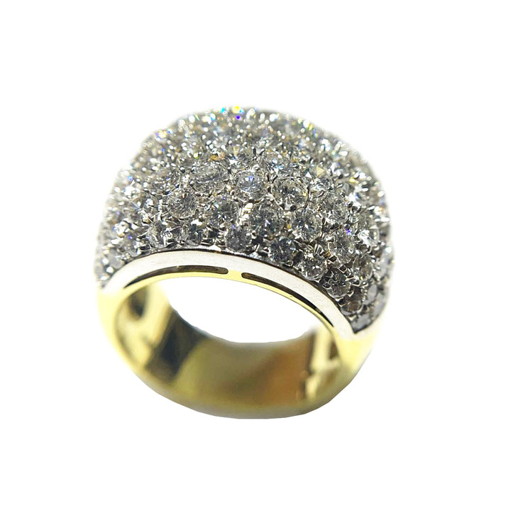 Bague Capodagli Pavè or 18 carats diamants 0001AG