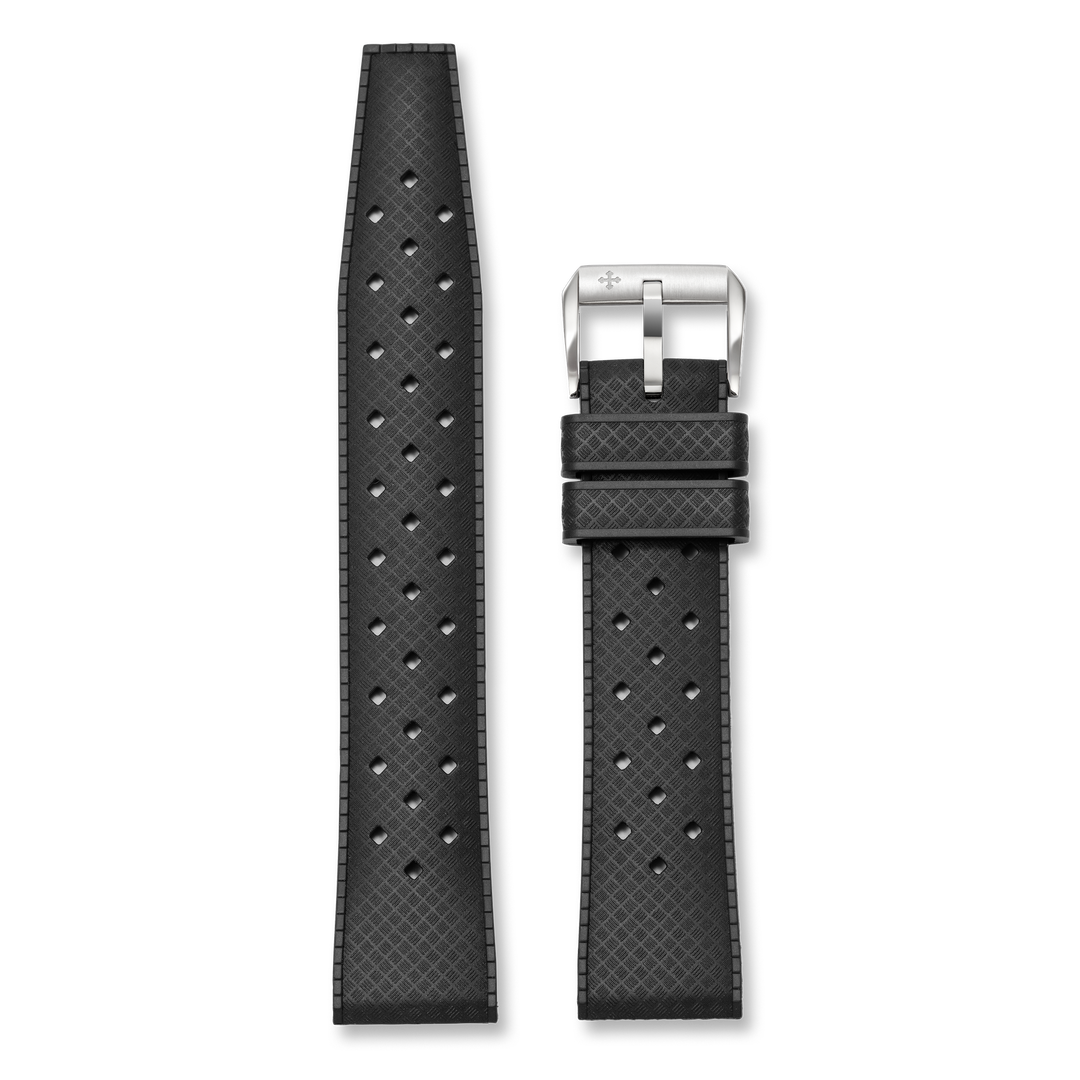 Venezianico Classic Black Rubber Strap 20mm