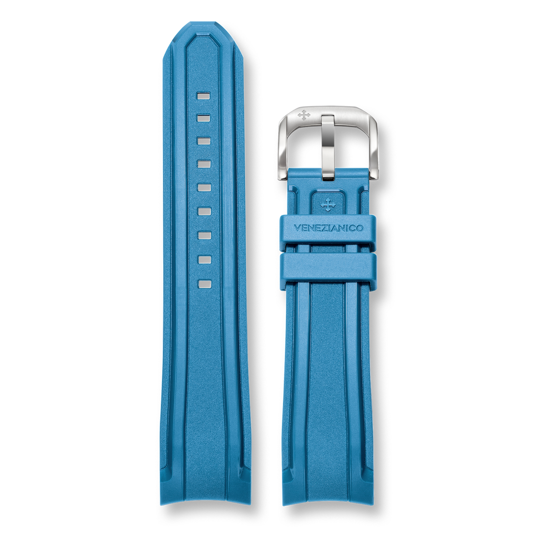 Venezianico Integrált világoskék gumiszíj 22mm
