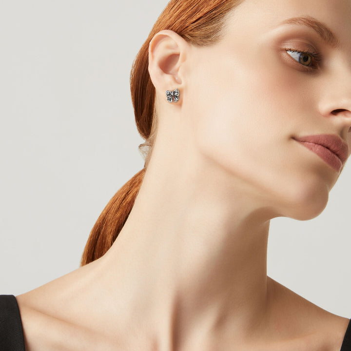 Kolczyki Giovanni Raspini z małą kokardką Kolczyki ze srebra 925 08002/1