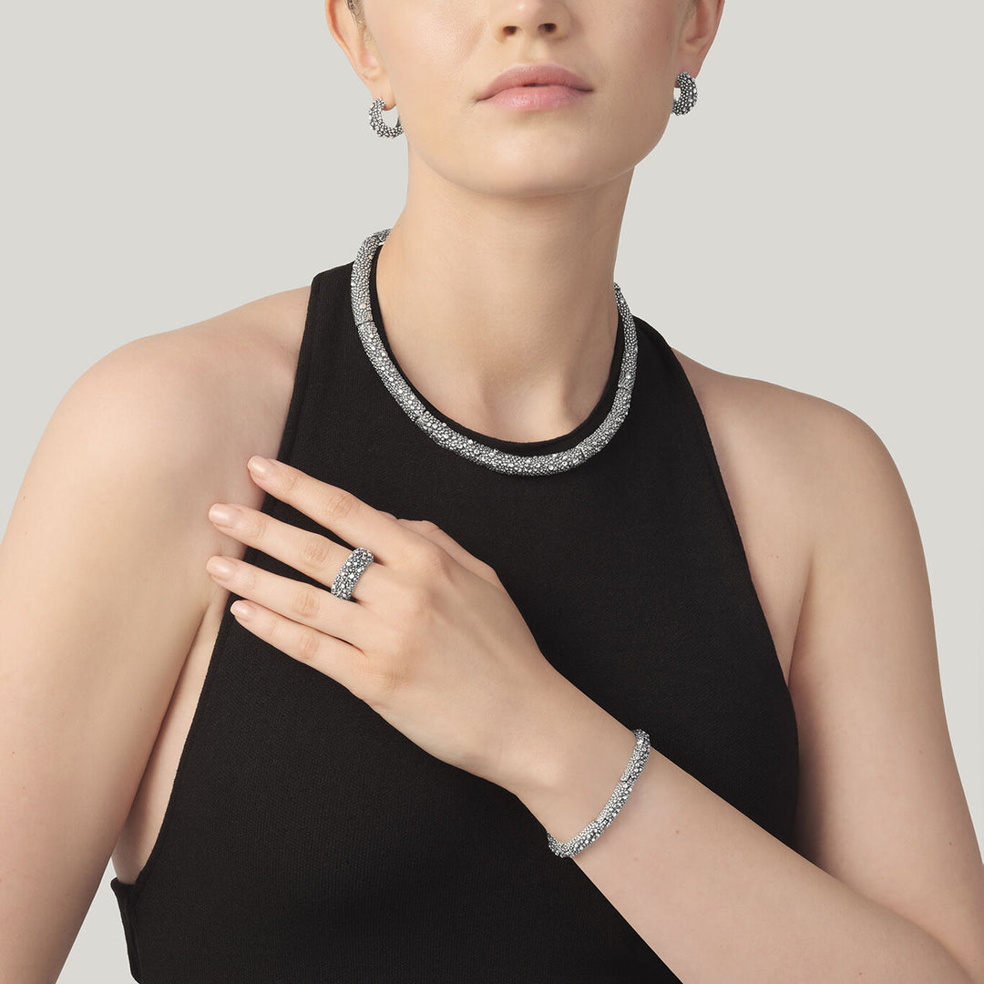 Stříbrný prsten Giovanni Raspini Petit Perlage 12438/18