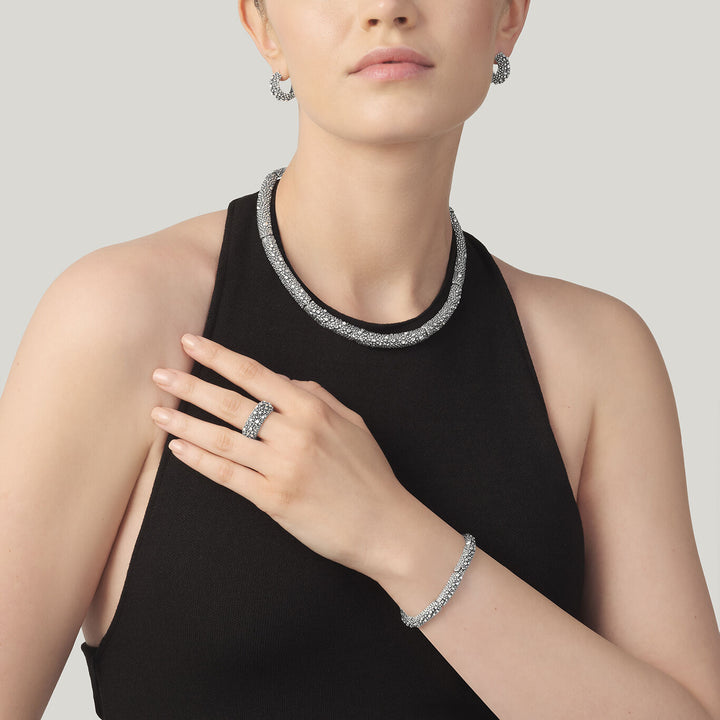 Stříbrný prsten Giovanni Raspini Petit Perlage 12438/18