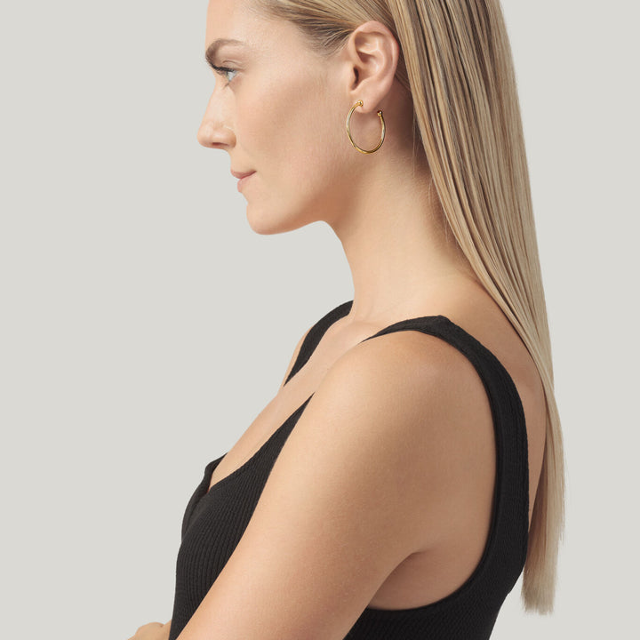 Giovanni Raspini Axis Ohrringe aus vergoldetem Silber 12495