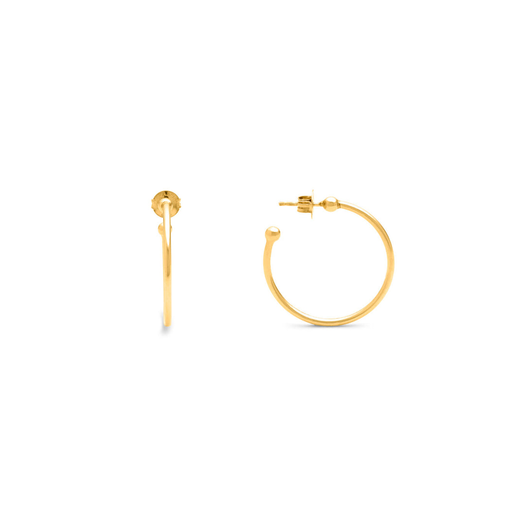 Giovanni Raspini Axis Ohrringe aus vergoldetem Silber 12495