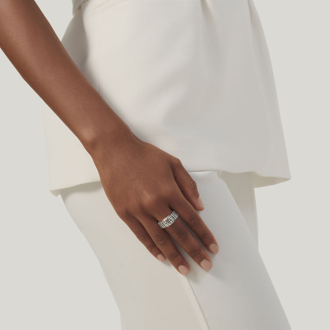 Giovanni Raspini tubigas crocus gyűrű 925 ezüst 12537