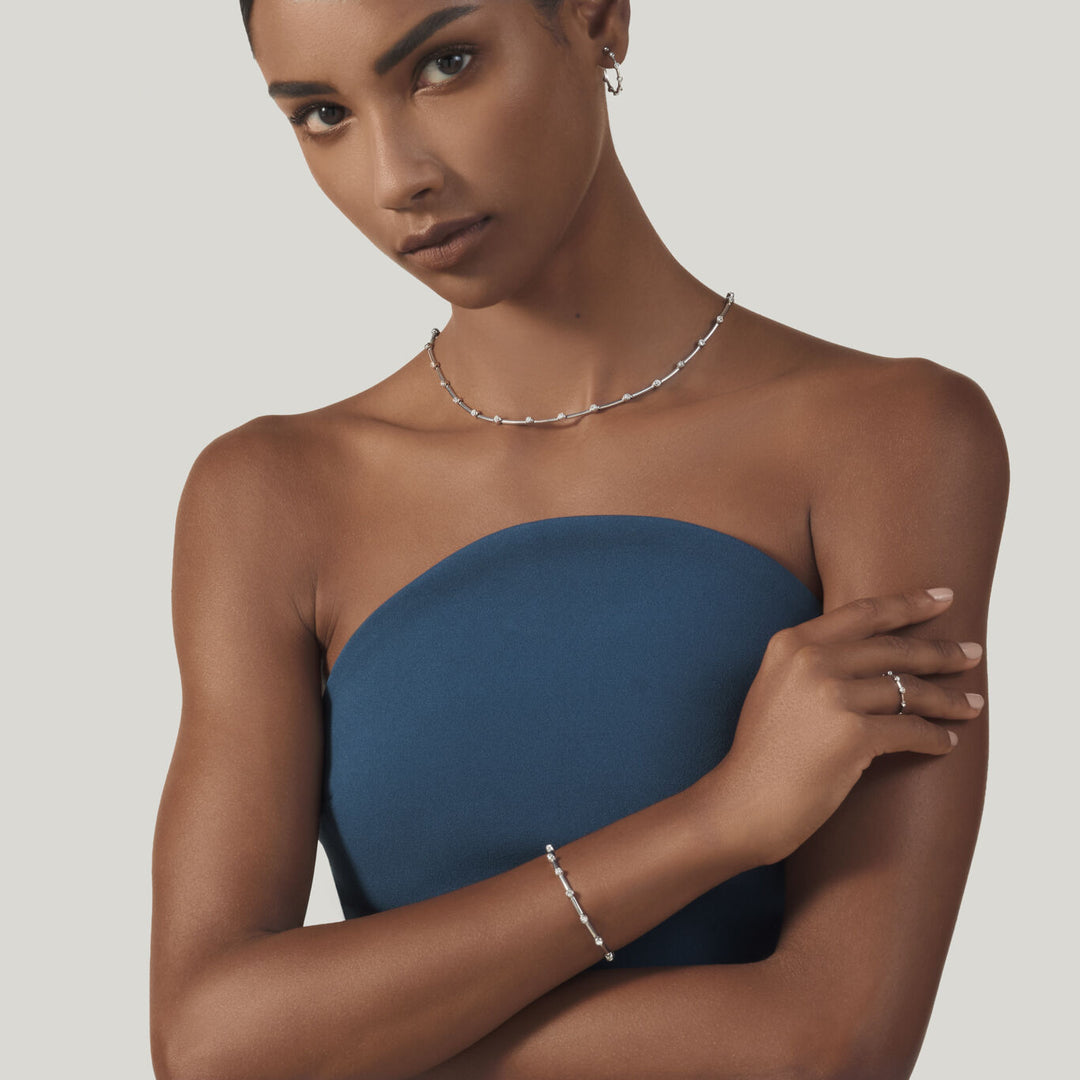 Naszyjnik satelitarny Giovanni Raspini Naszyjnik ze srebra 925 i cyrkonii 12548