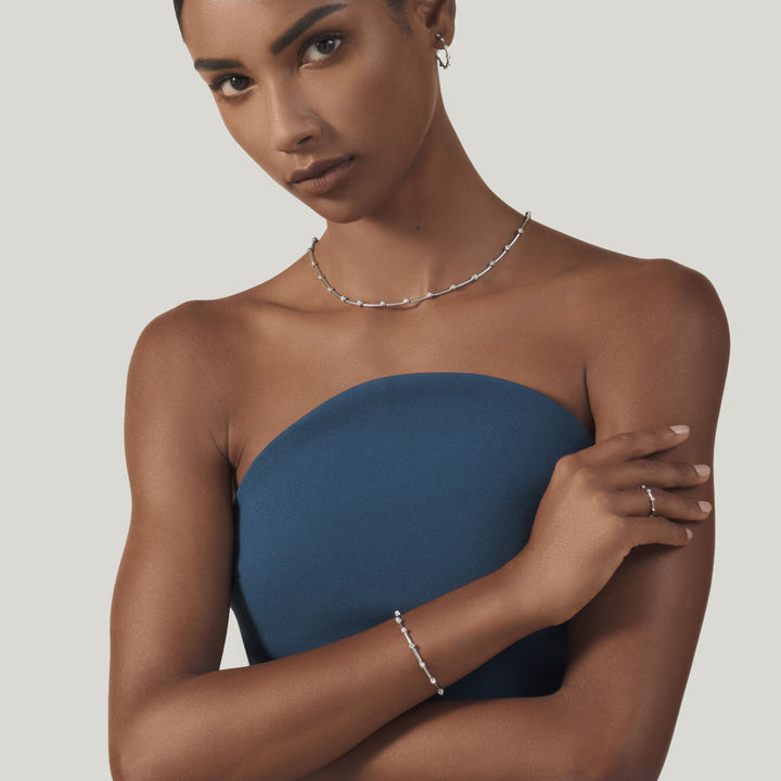 Naszyjnik satelitarny Giovanni Raspini Naszyjnik ze srebra 925 i cyrkonii 12548