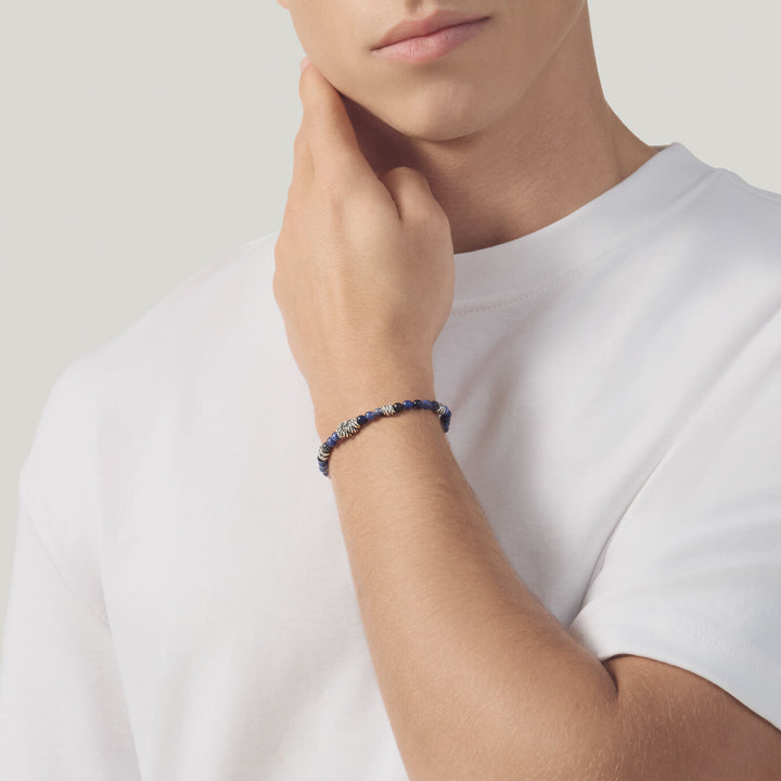 Giovanni Raspini Bransoletka z węzłem sodalitowym Bransoletka ze srebra próby 925 i sodalitu 12573