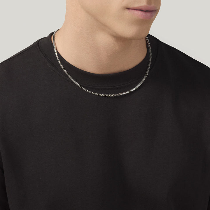 Giovanni Raspini mały kwadratowy naszyjnik grumetta 925 srebrny naszyjnik 12579