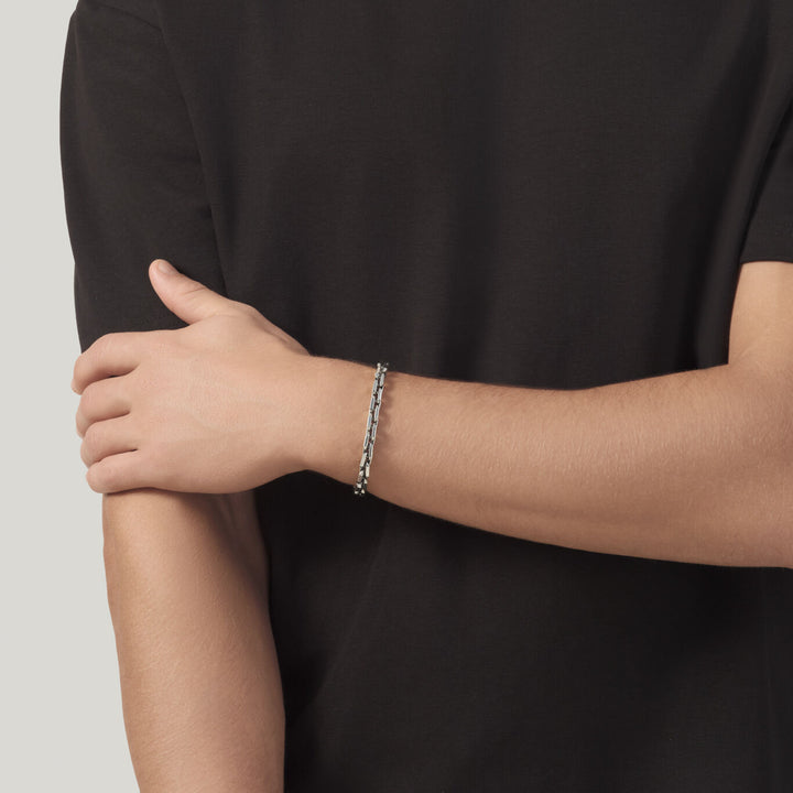 Giovanni Raspini βραχιόλι με σύνδεσμο οκτάγωνο 925 Ασημένιο βραχιόλι 12581