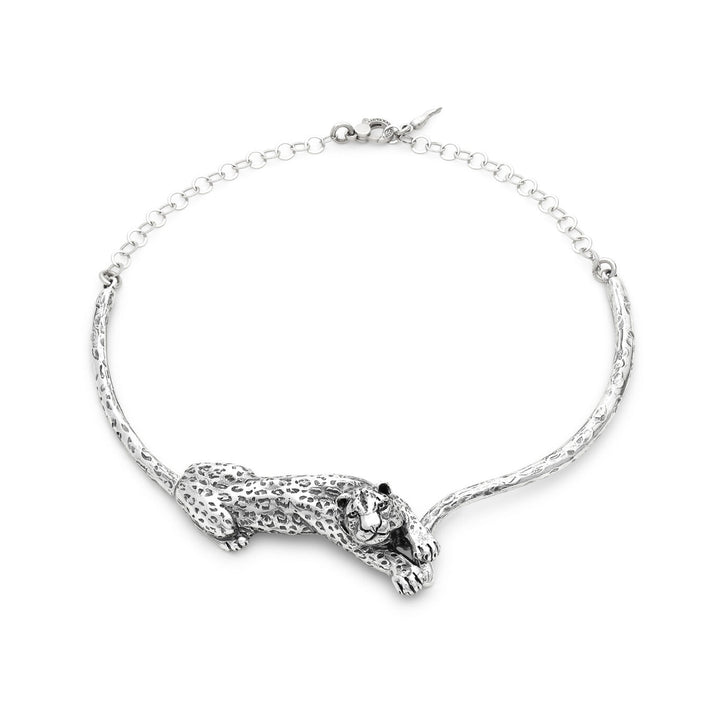 Collar de leopardo Giovanni Raspini Collar de plata 925 12586