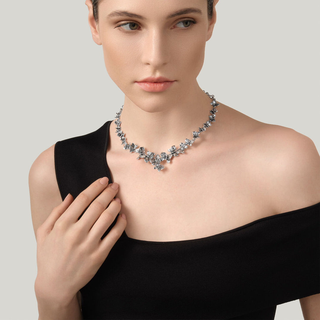 Collar de mariposa Giovanni Raspini Collar de plata 925 12602
