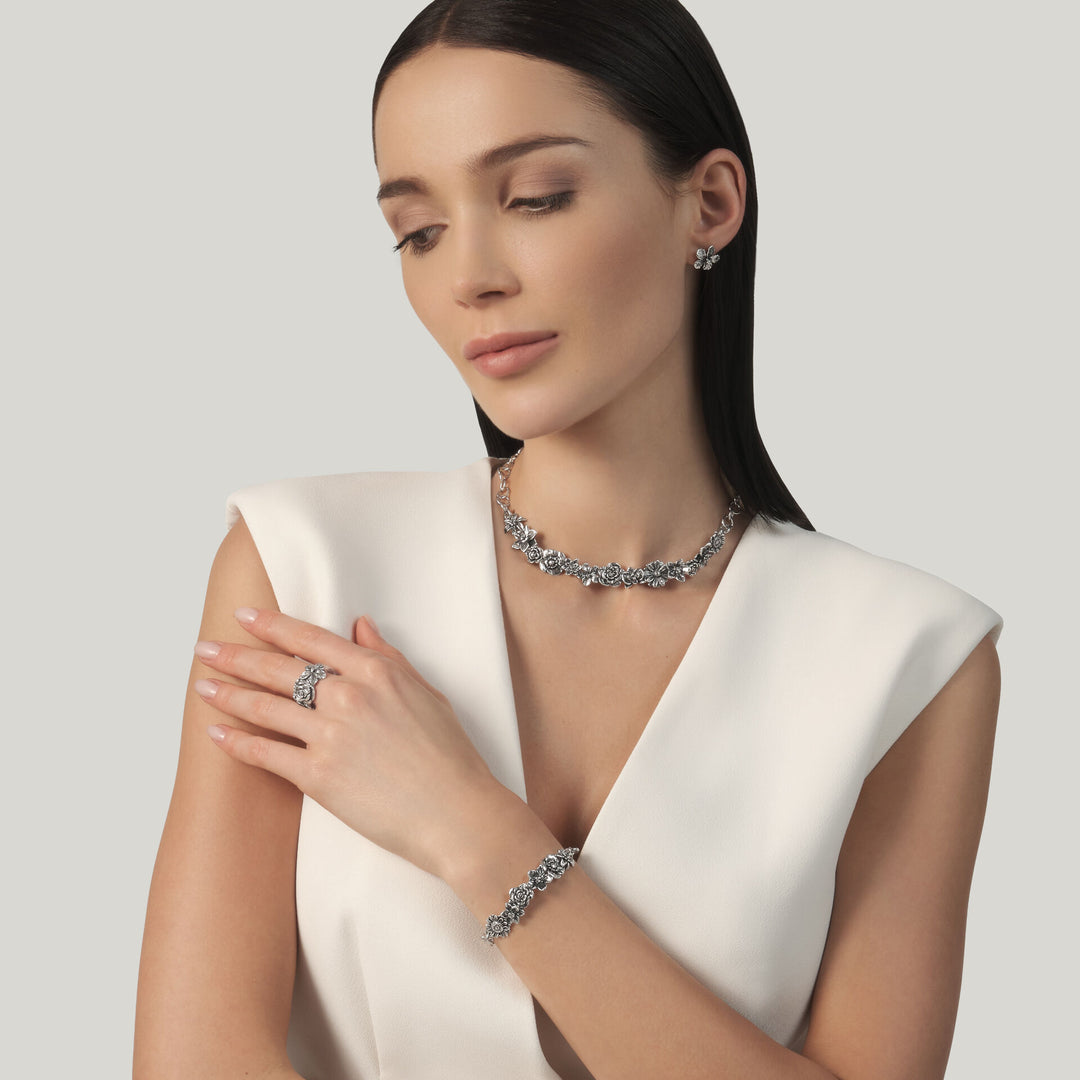 Giovanni Raspini Bracciale Bouquet Piccolo - Bracciale in Argento 925 - 12702