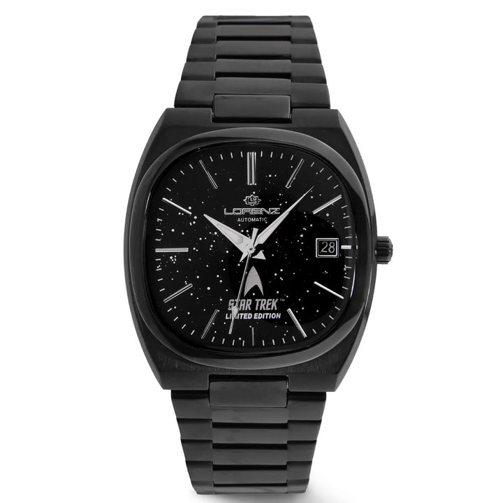 Lorenz-kello STAR TREK Deep Space Limited Edition 40x36 mm musta automaattinen teräs musta PVD-viimeistely 030287LE