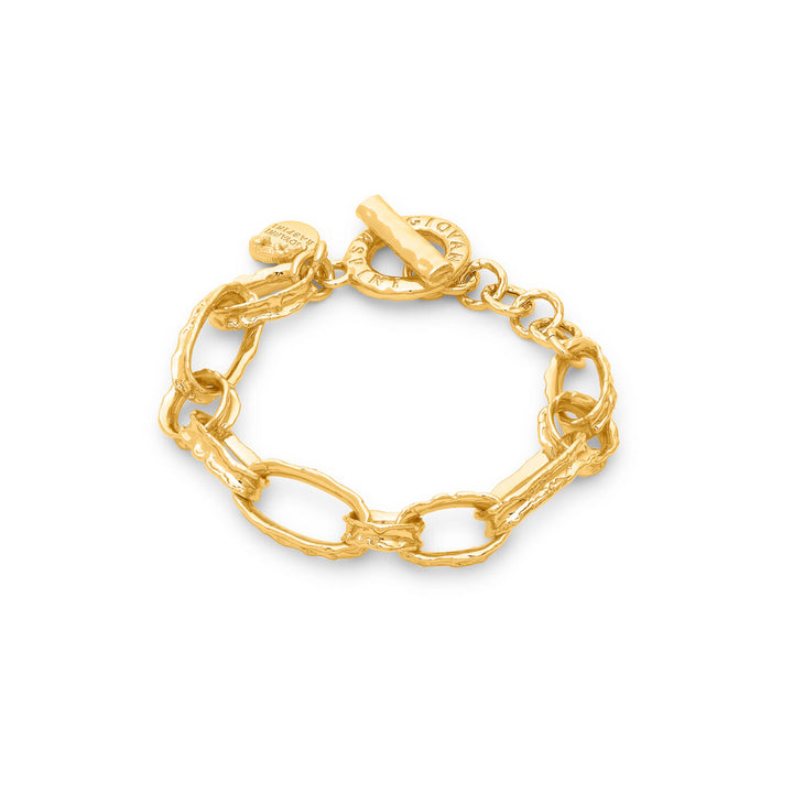 Pulsera de cadena yuma de Giovanni Raspini Pulsera chapada en oro de 18 kt N0043