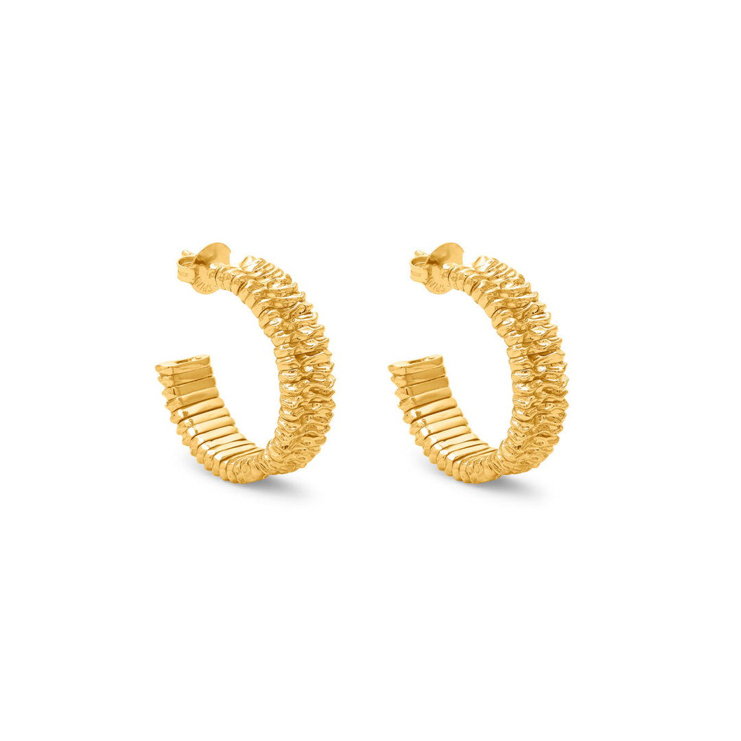 Giovanni Raspini store olivia øreringe 18 karat guldbelagte øreringe N0055