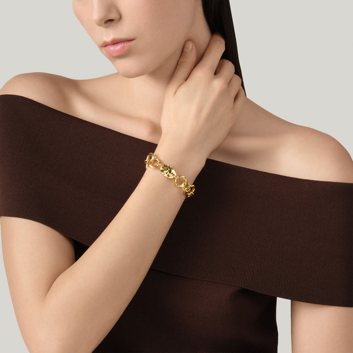 Pulsera Giovanni Raspini montana Pulsera chapada en oro de 18 kt N0067