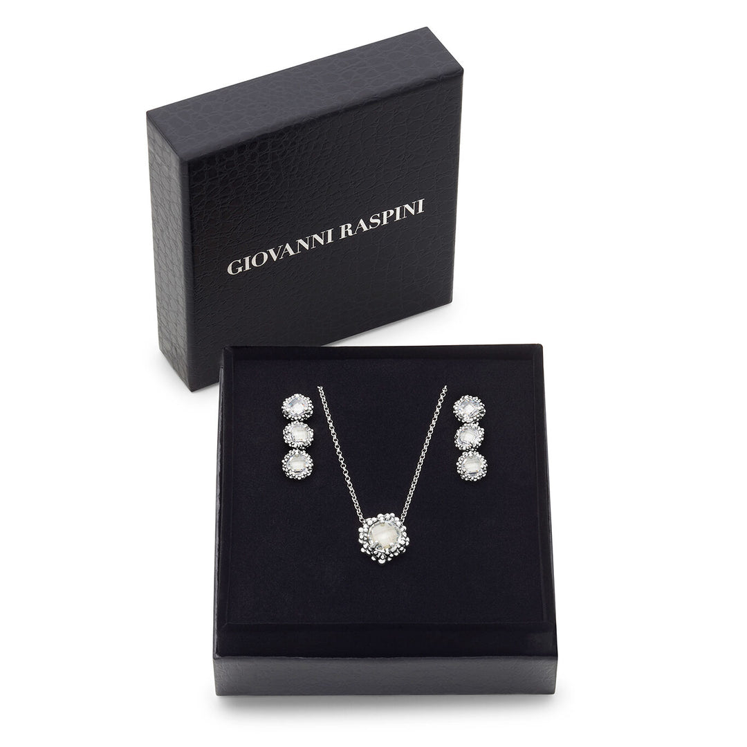 Zestaw Giovanni Raspini połysk Naszyjnik i kolczyki ze srebra 925 i cyrkonii X01614