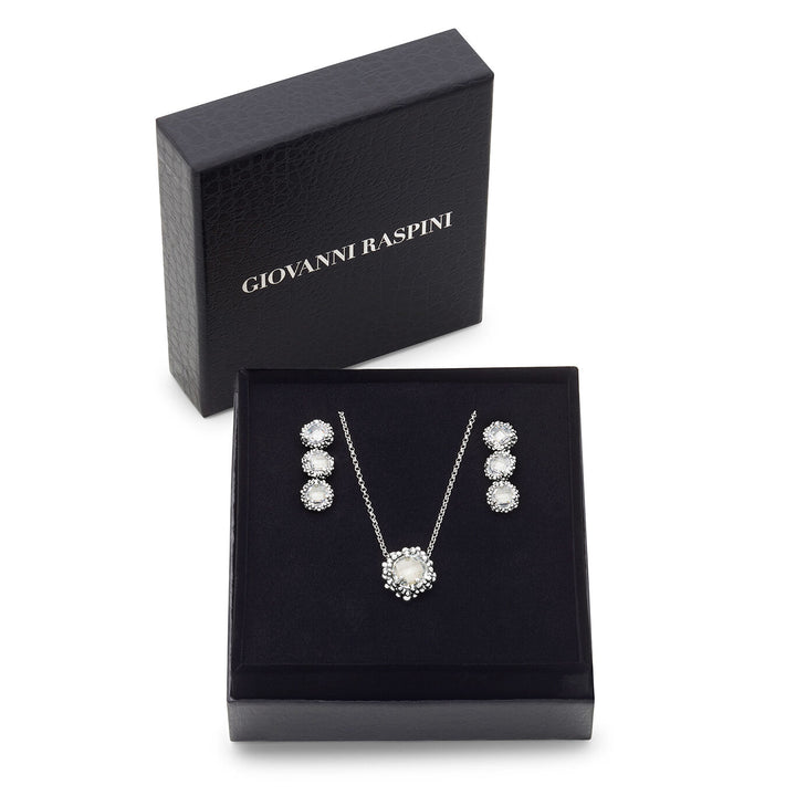 Zestaw Giovanni Raspini połysk Naszyjnik i kolczyki ze srebra 925 i cyrkonii X01614