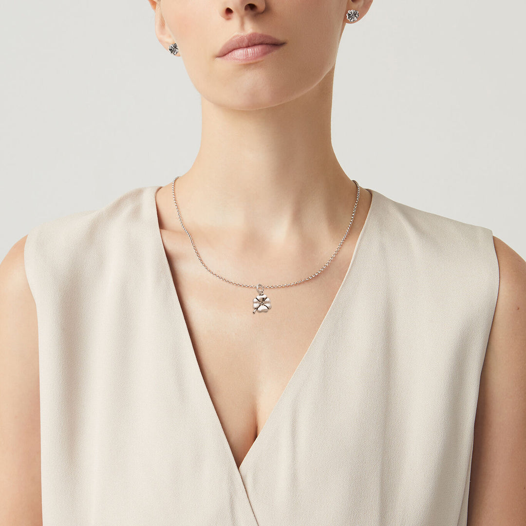 Giovanni Raspini négylevelű lóhere szett Nyaklánc és fülbevaló 925 ezüstből X01615