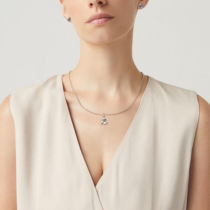 Giovanni Raspini négylevelű lóhere szett Nyaklánc és fülbevaló 925 ezüstből X01615