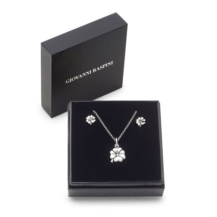 Giovanni Raspini négylevelű lóhere szett Nyaklánc és fülbevaló 925 ezüstből X01615