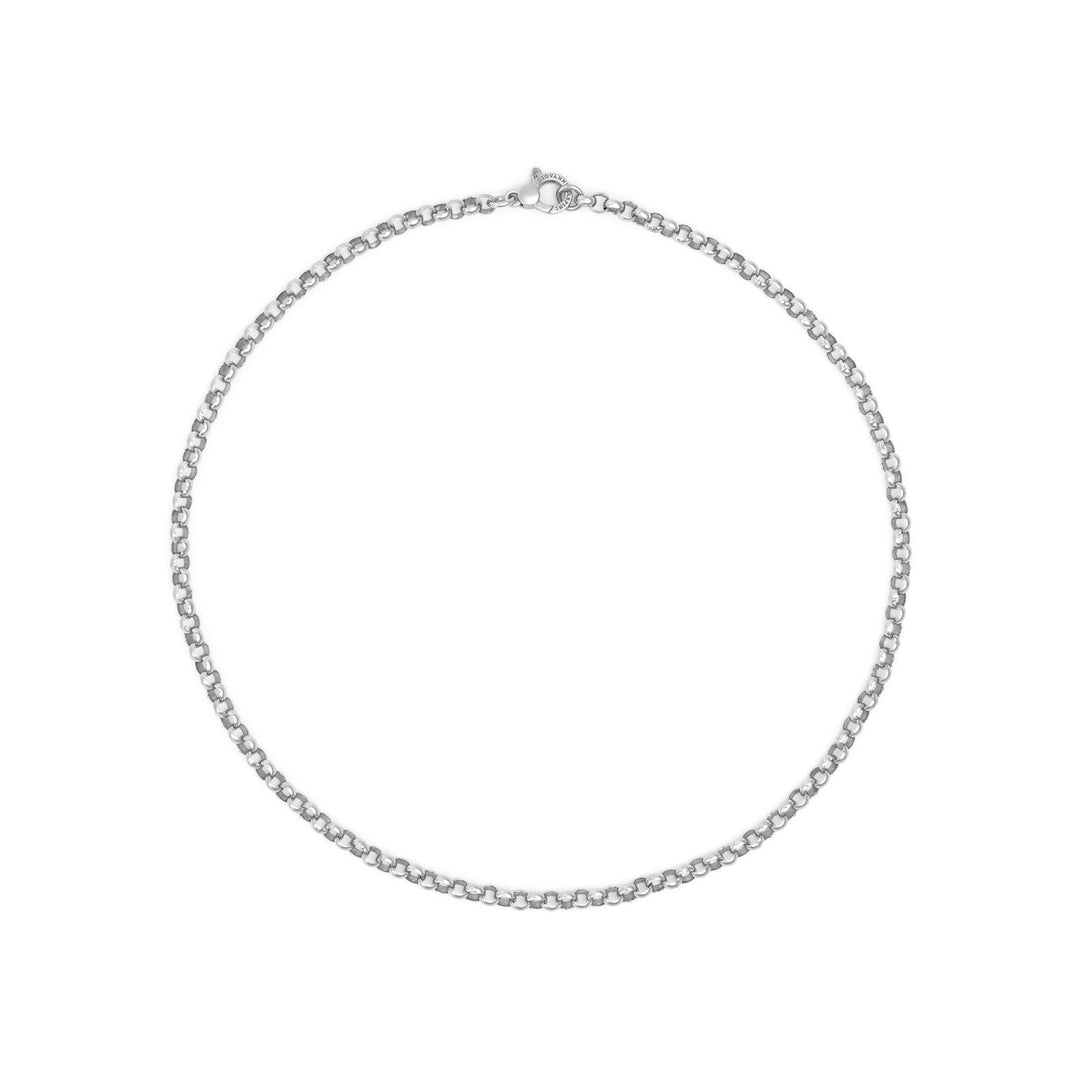 Giovanni Raspini collar pequeño de cadena Rolò 90cm plata 925 7154/60