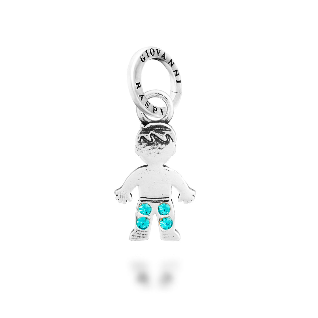 Giovanni Raspini Crystal Baby Charm - Ezüst és cirkon bűbáj - 12741
