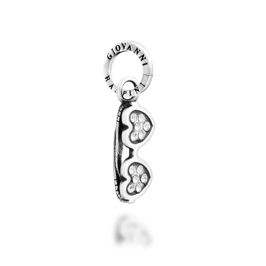 Giovanni Raspini Crystal Glasses Charm – Silber- und Zirkon-Charm – 12757