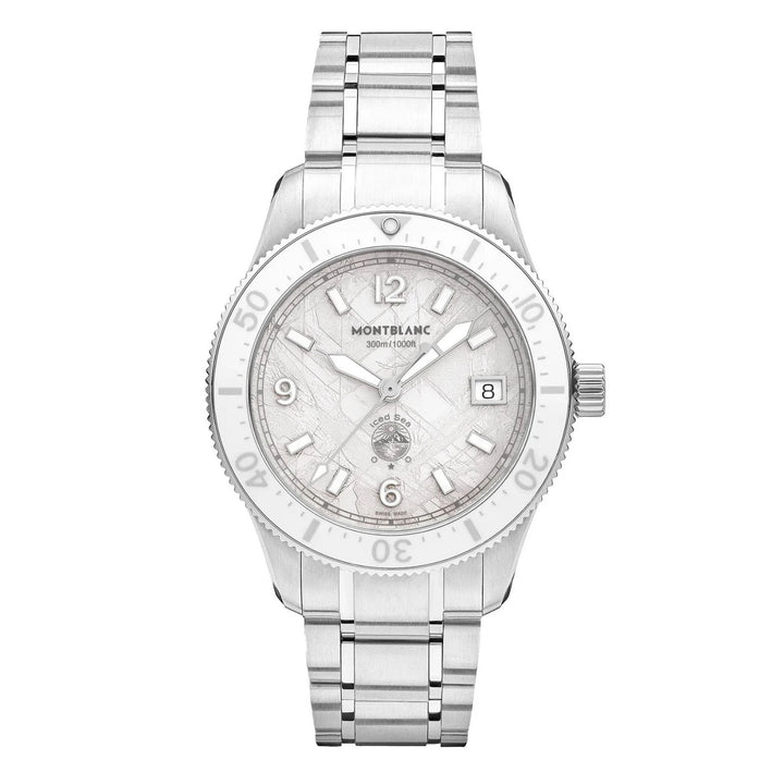 Montblanc ur Iced Sea Automatic Date 0 Oxygen 38mm hvid automatisk stål 134024