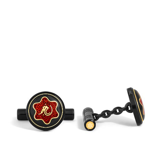 Boutons de manchette Montblanc Great Characters Hommage à Bruce Lee 135971