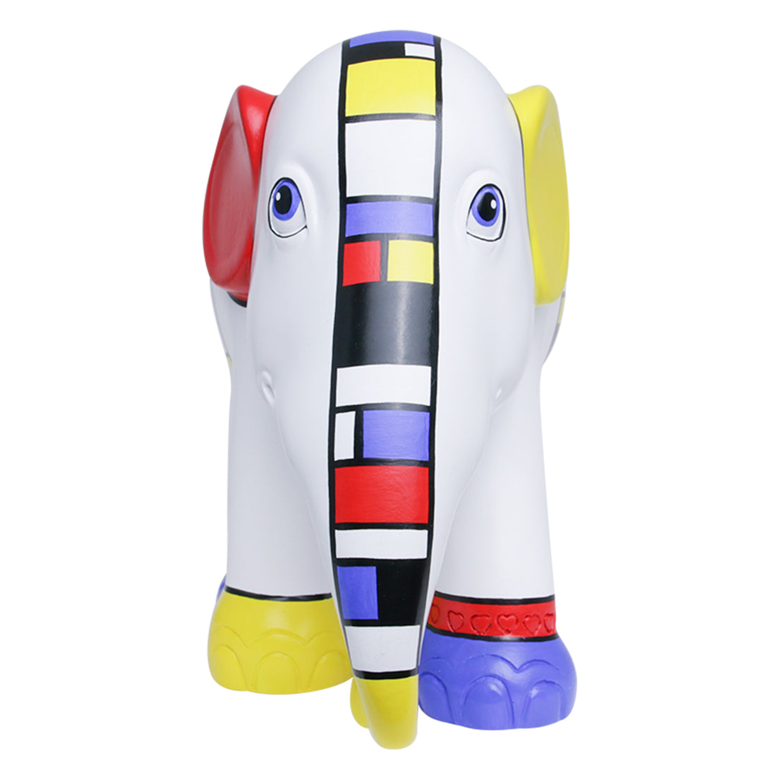 Elephant Parade Mondriaan a traversé mon esprit 15 cm Édition limitée 3000 MONDRIAAN a traversé mon esprit 15