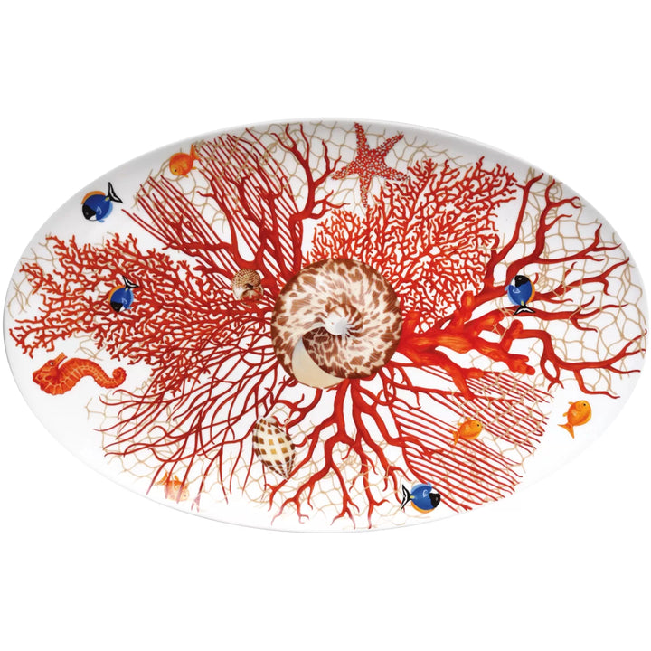 Taitù oval serveringsfad Mare fint benporcelæn 2-3-81