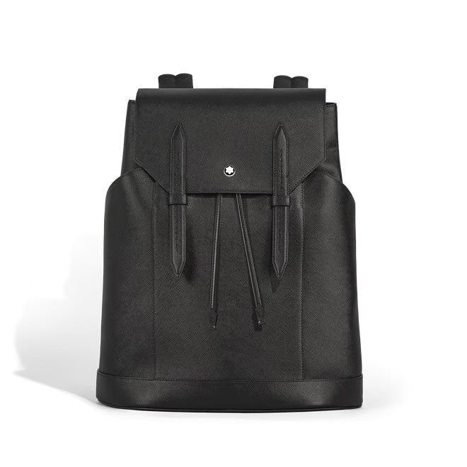 Montblanc medium Sartorial læder rygsæk sort 220421