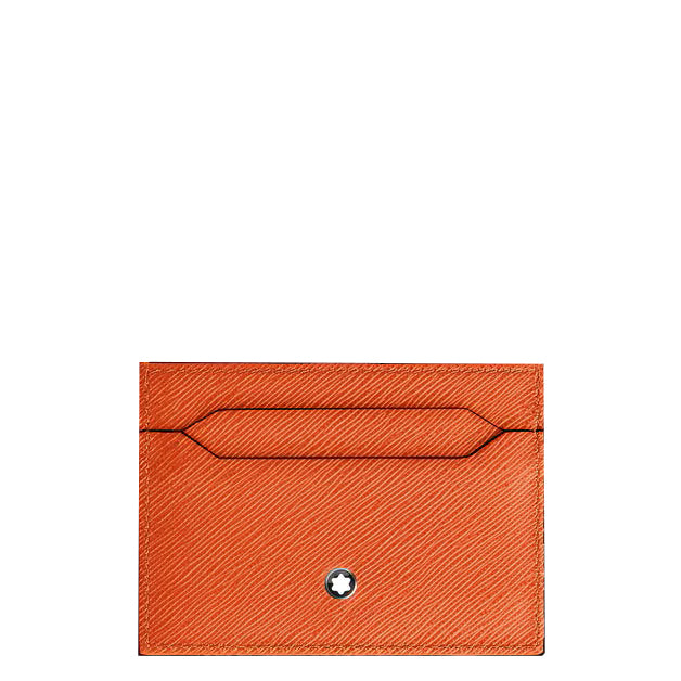 Montblanc 5-taskuinen korttiteline mandariinia Sartorial-nahkaa 221352