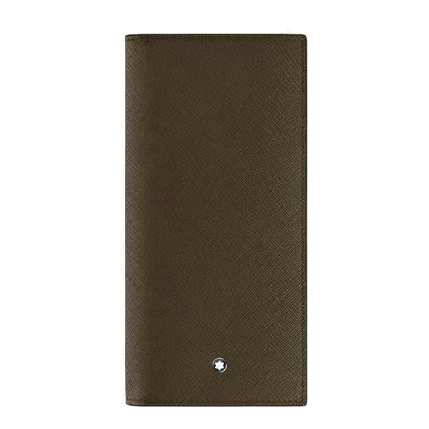 Montblanc lang pung 14 lommer Sartorial læder khaki 221364