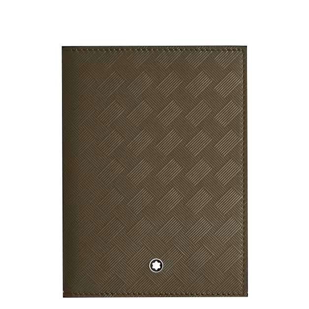 Montblanc Extreme kaki leren paspoorthouder 221430