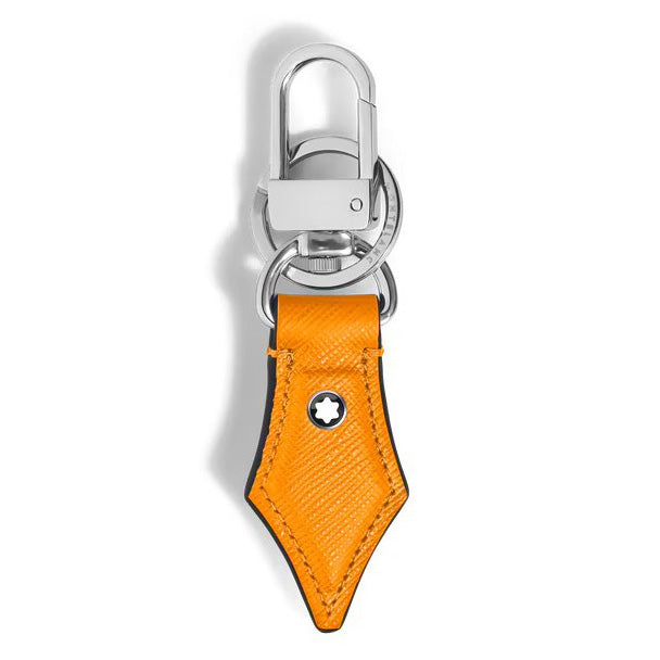Montblanc portachiavi a forma di pennino in pelle Sartorial zafferano 221512