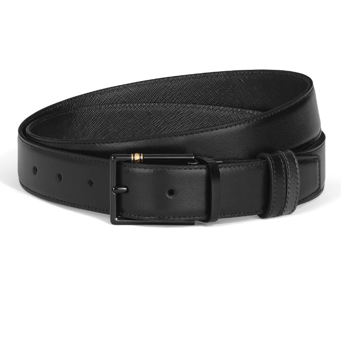 Montblanc vendbart bælte Læder Meisterstuck Sartorial 30 mm sort 222209