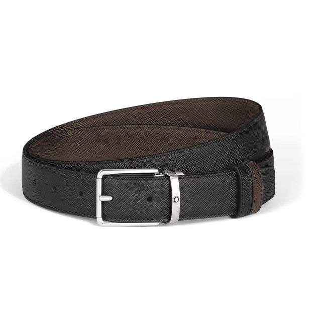 Montblanc vändbart bälte 30 mm Everyday Sartorial läder svart/brunt 222359