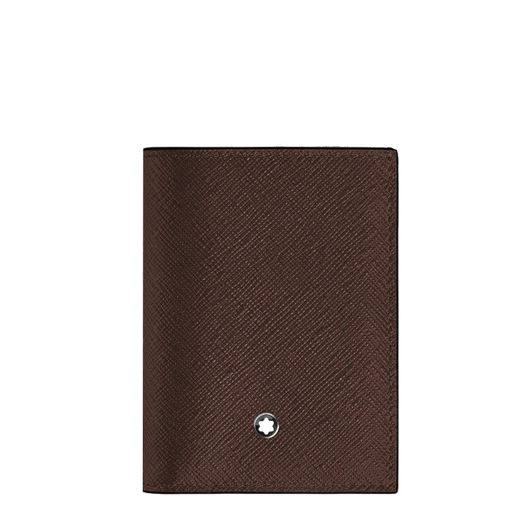 Montblanc Geldbörse Mini 4 Pockets Schneiderleder Ebenholzfarbe 222989