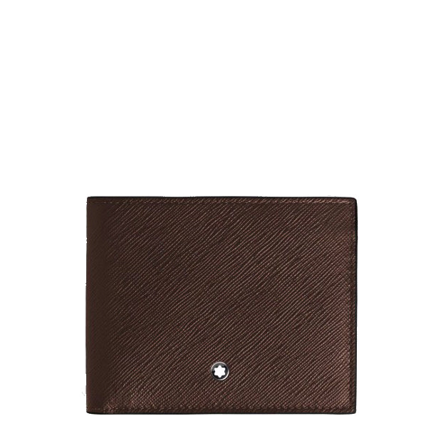 Montblanc 8 taskulompakko Sartorial-nahkaisella eebenpuun värillä 223023