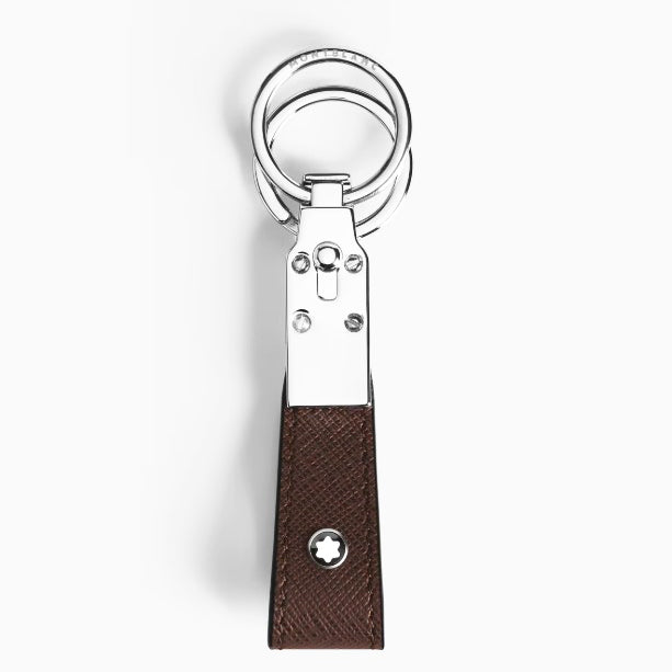 Breloczek do kluczy ze skóry Montblanc Sartorial w kolorze hebanowym 223073