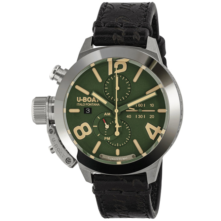 U-BOAT Uhr Classic 45 Tungsten Cas Green 45mm Automatik grüner Stahl 9581