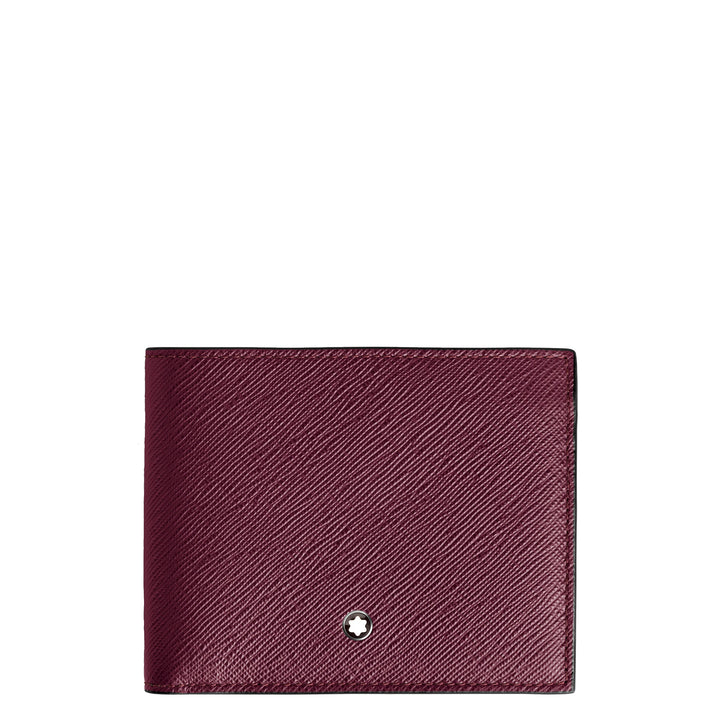 Portefeuille Montblanc 6 compartiments Sartorial Cassis 199367