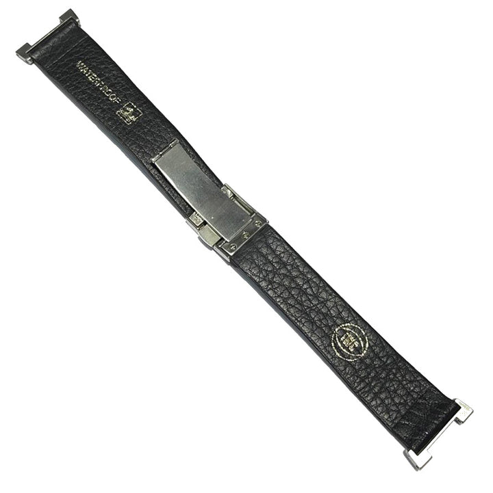 Pulseira de couro IWC completa com fivela de implantação e acessórios de aço para IWC Ingenieur grande IWAC Ingenieur G
