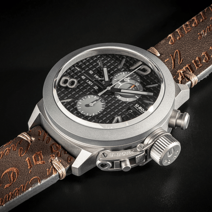 U-BOAT óra Classic 45 Titanium Tungsten Black Right 45mm automata fekete titán 3005