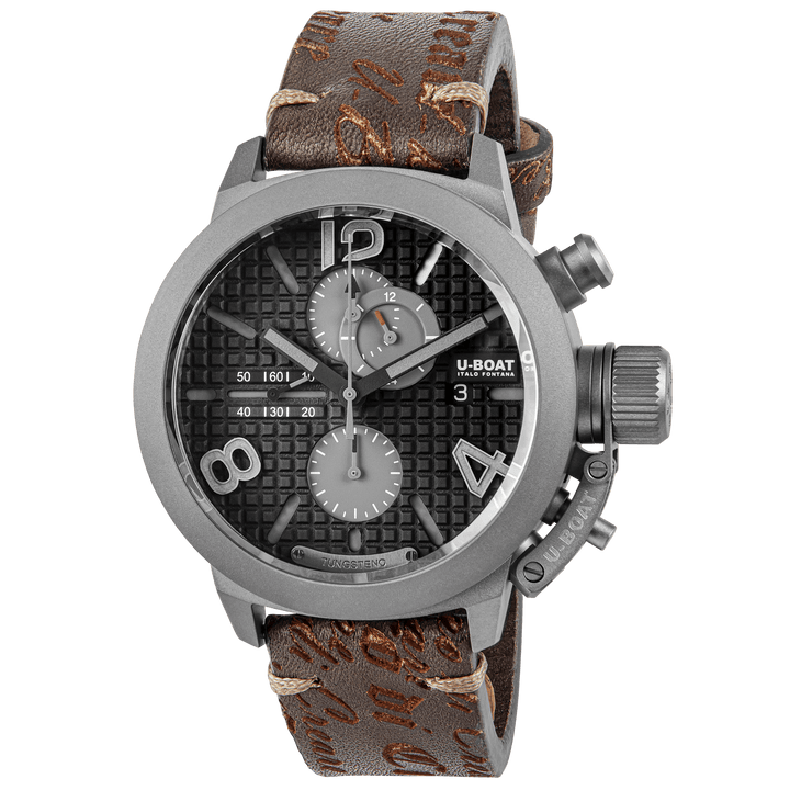 U-BOAT óra Classic 45 Titanium Tungsten Black Right 45mm automata fekete titán 3005