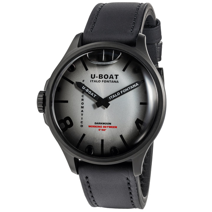 U-BOAT hodinky Darkmoon Kama PVD Grey 46,50mm šedá křemenná ocel PVD šedá 3339