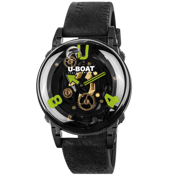 U-BOAT klocka U-65 Grön 44mm grönt kvartsstål svart PVD-finish 3351
